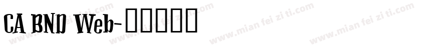 CA BND Web字体转换